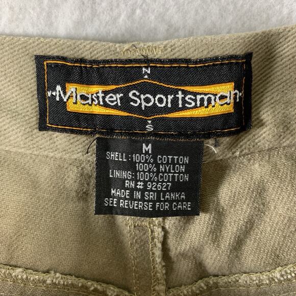 Vintage Master Sportsman Mens Hunting Pants Sz M Utility Waterproof Zipper Leg - Picture 13 of 16
